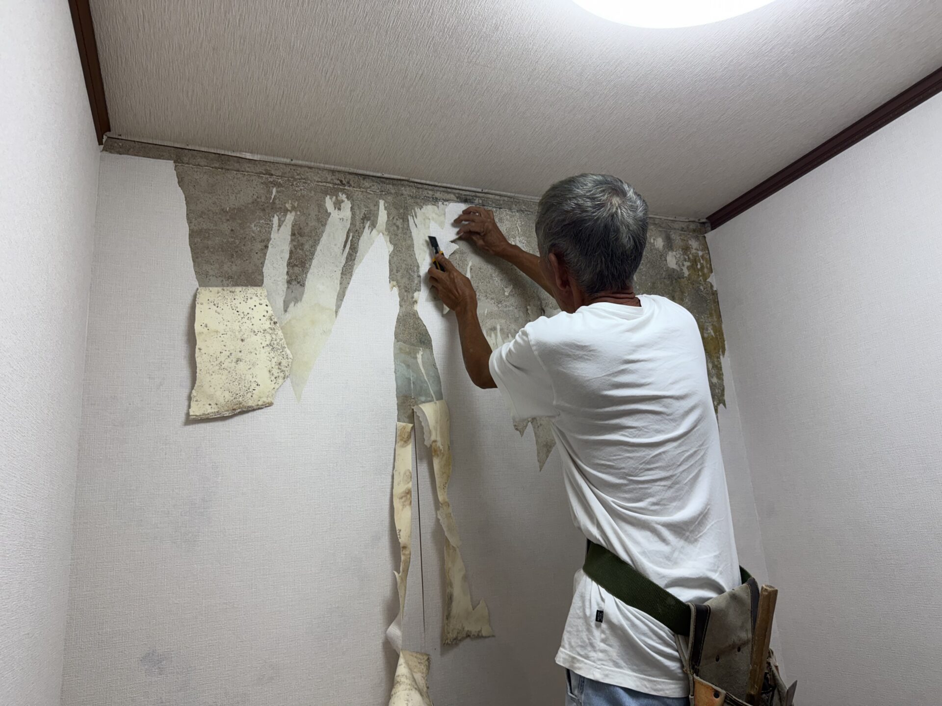 【納戸】壁 改修工事