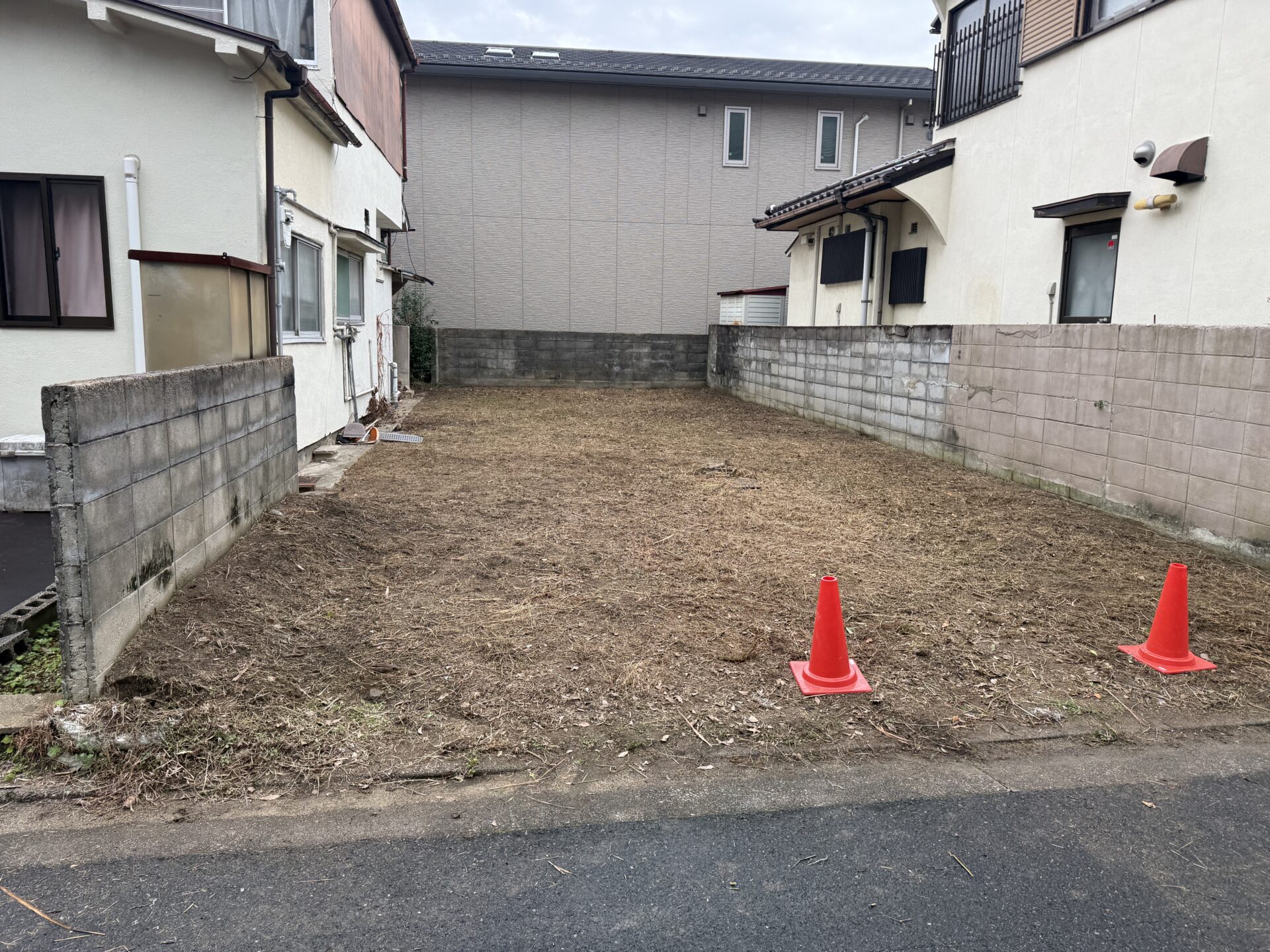 【空き地】除草作業 及 防草シート工事