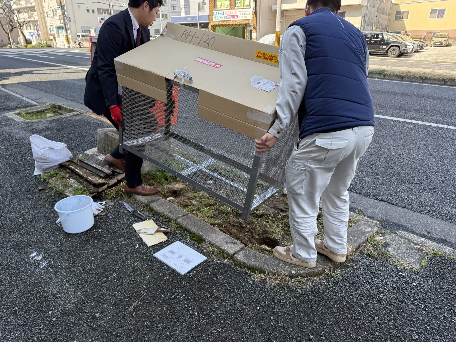 ダストBOX設置工事