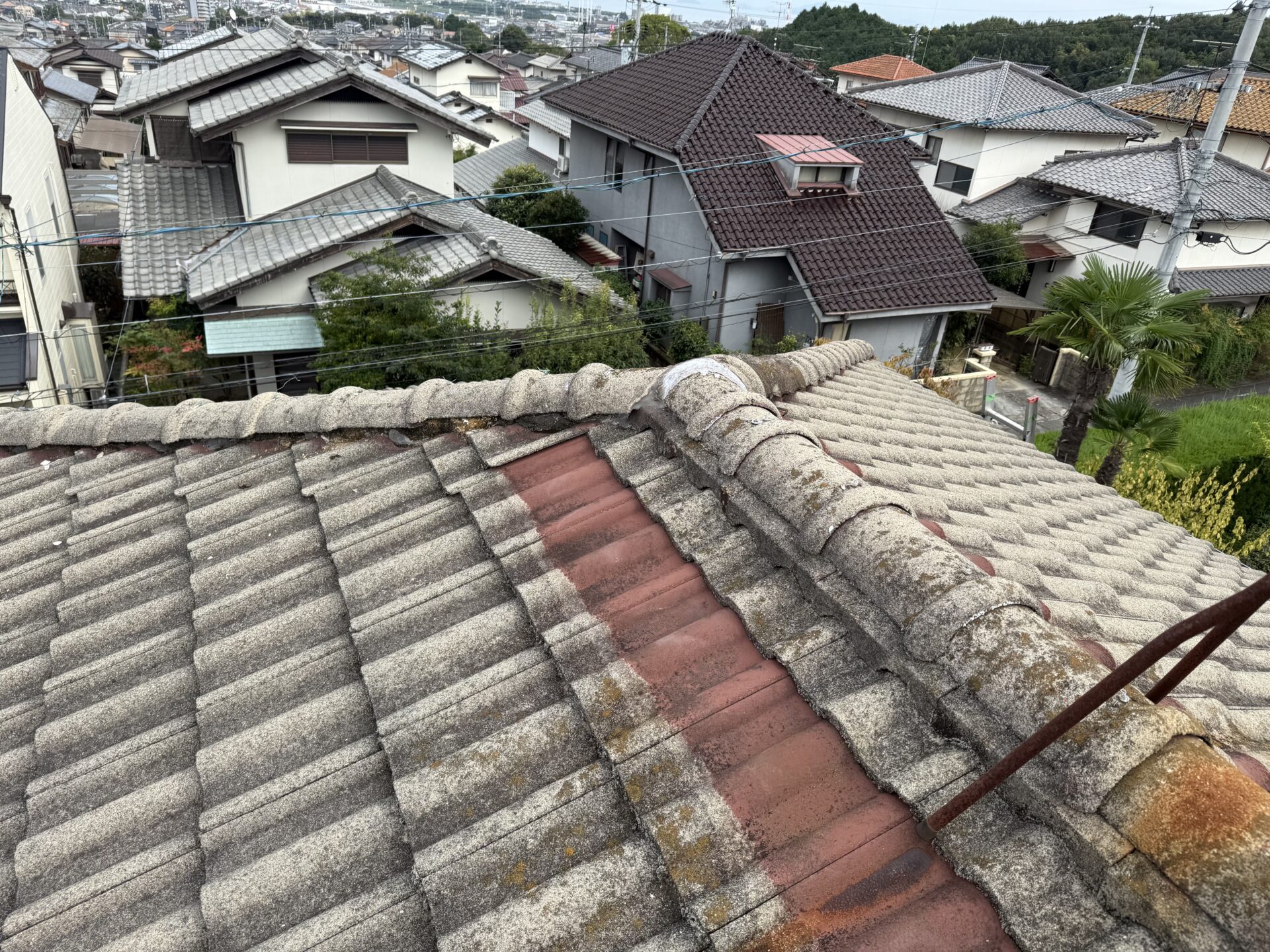 【戸建て】屋根瓦 雨漏り補修工事