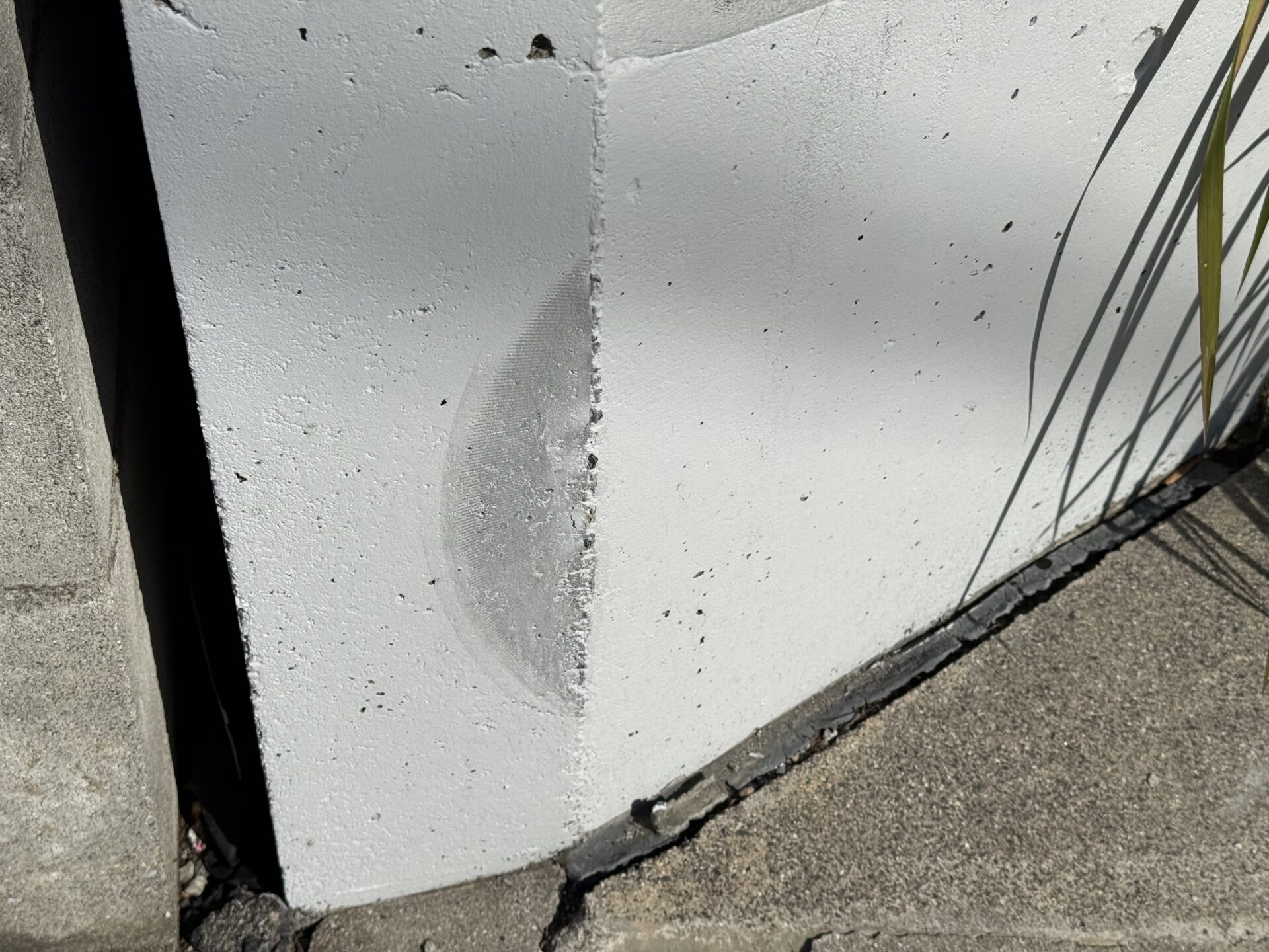 【外構塀】事故破損部分 補修工事