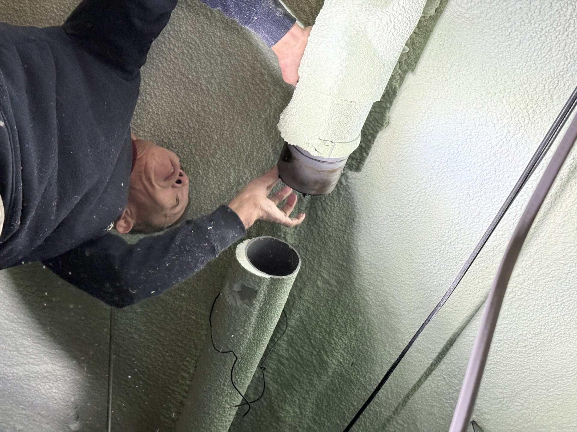 換気扇 配管ドレン工事