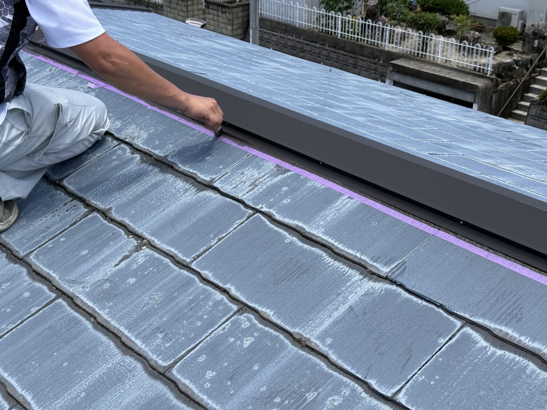 【貸家】屋根カラーベスト 雨漏り補修工事