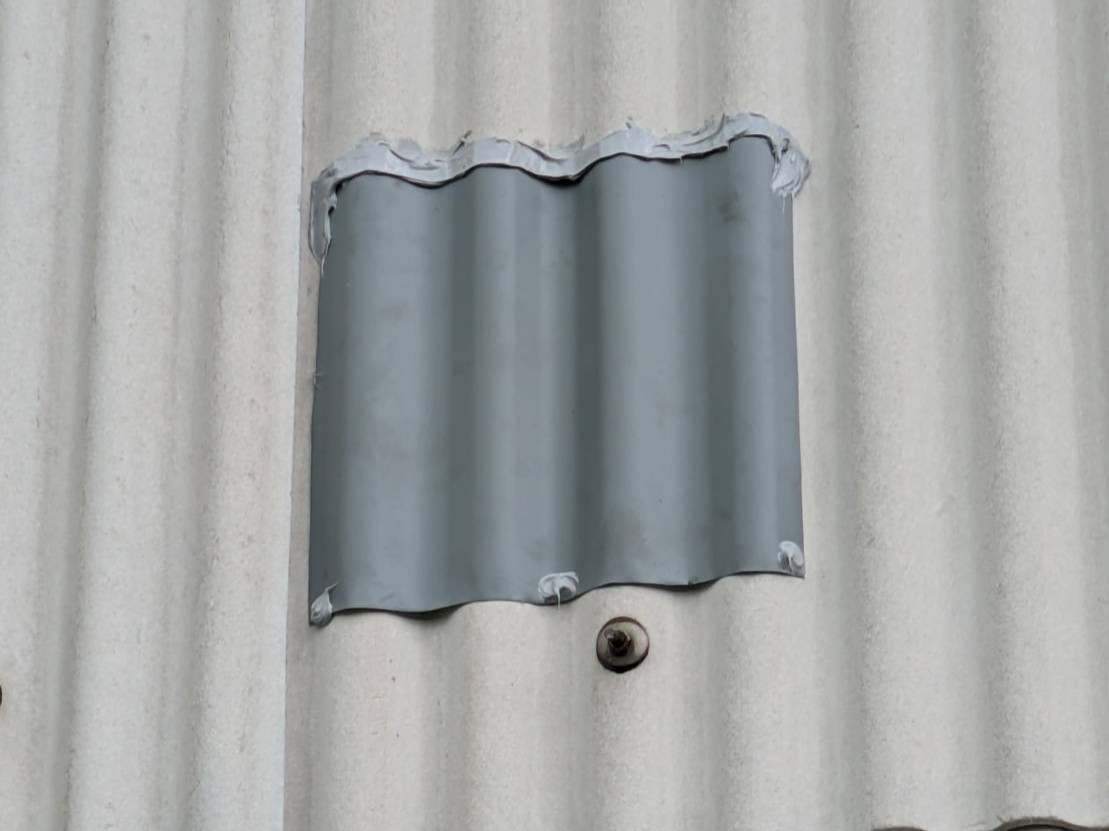 【工場】壁スレート補修工事