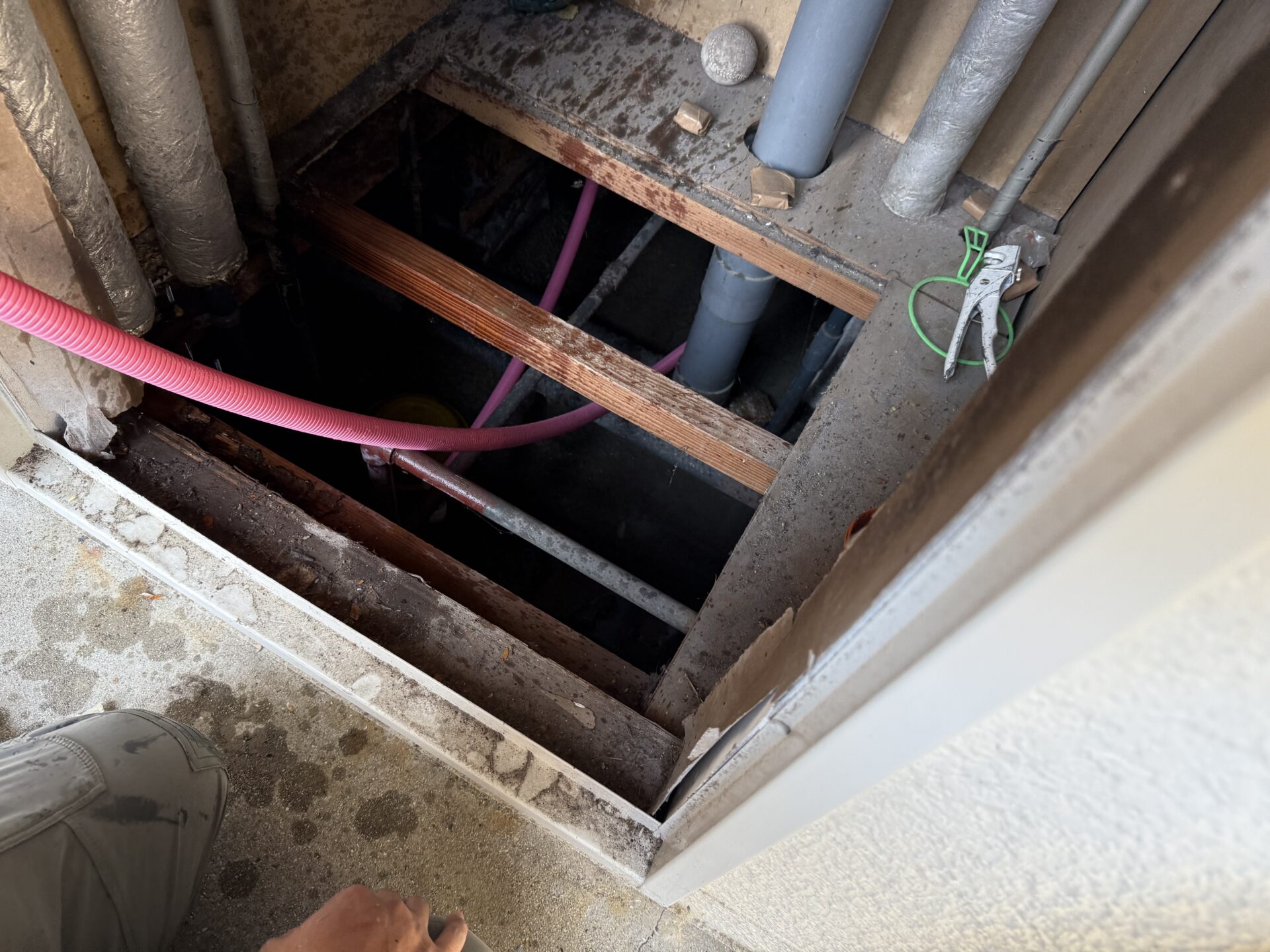 【漏水】銅管 給湯配管 取替工事