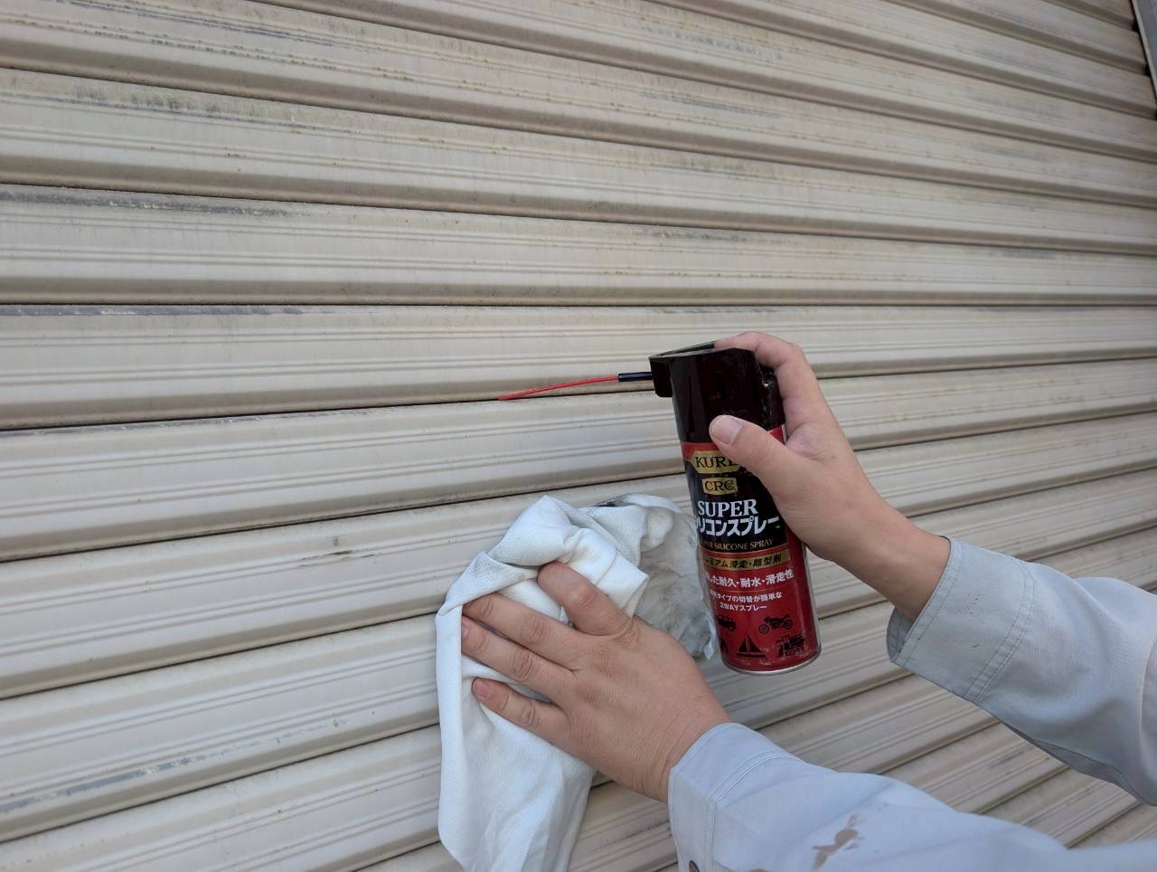 【駐車場】駐車場内 石綿固め作業