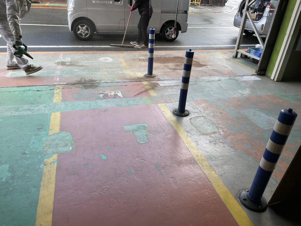 【工場】ライン引き工事
