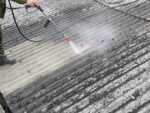 【工場】スレート屋根 　塗装補強工事(広島県山県郡)
