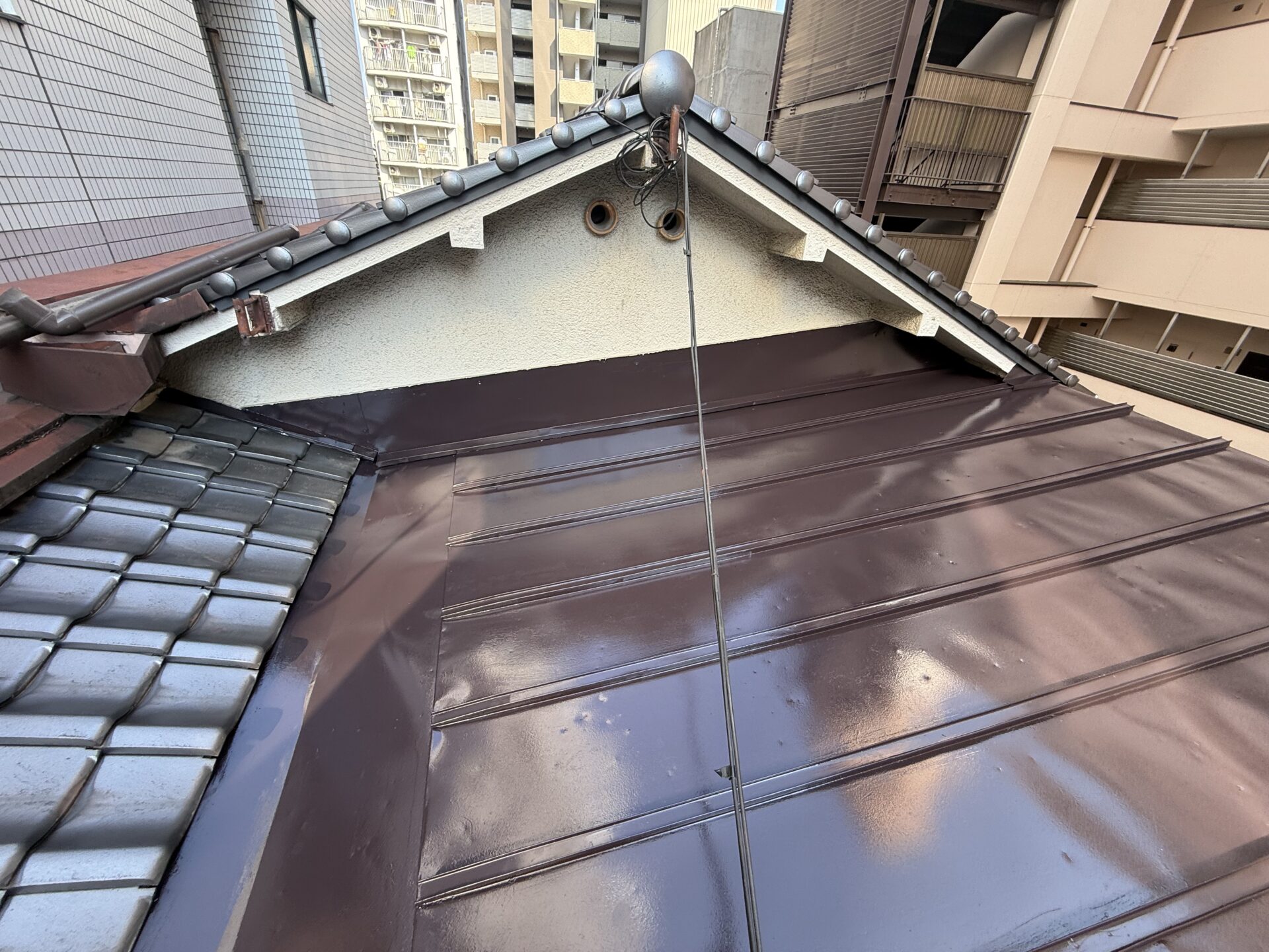 【戸建て】屋根 瓦棒塗装・雨漏り補修