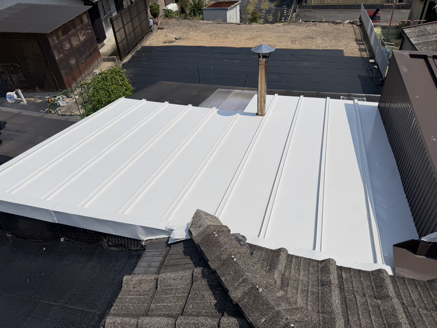 【戸建て】瓦棒屋根 ・折板屋根 塗装工事