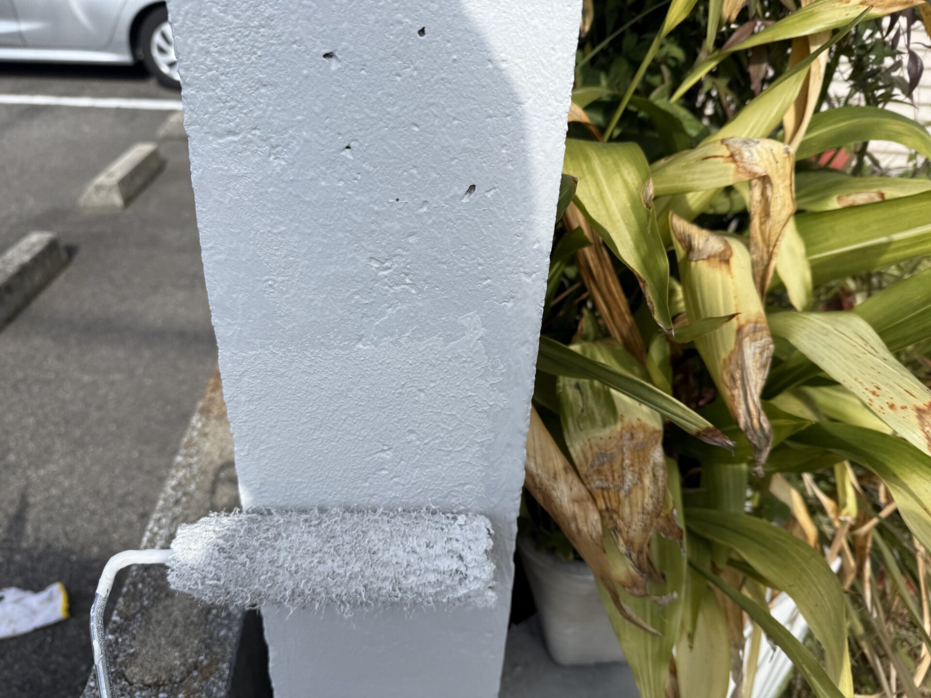 【外構塀】事故破損部分 補修工事