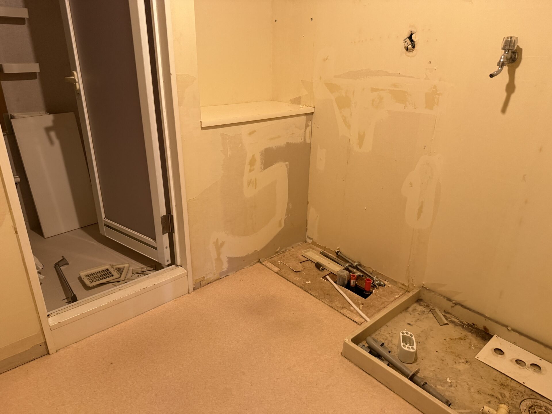【マンション】退去修繕工事①（玄関・洗面所・トイレ）