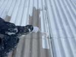 【工場】スレート屋根 　塗装補強工事(広島県山県郡)