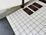 エントランス スロープ床 防滑工事