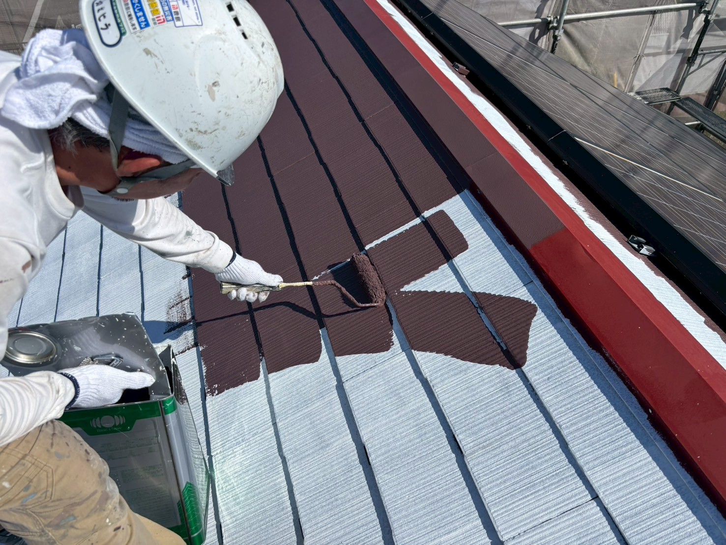 屋根カラーベスト塗装工事