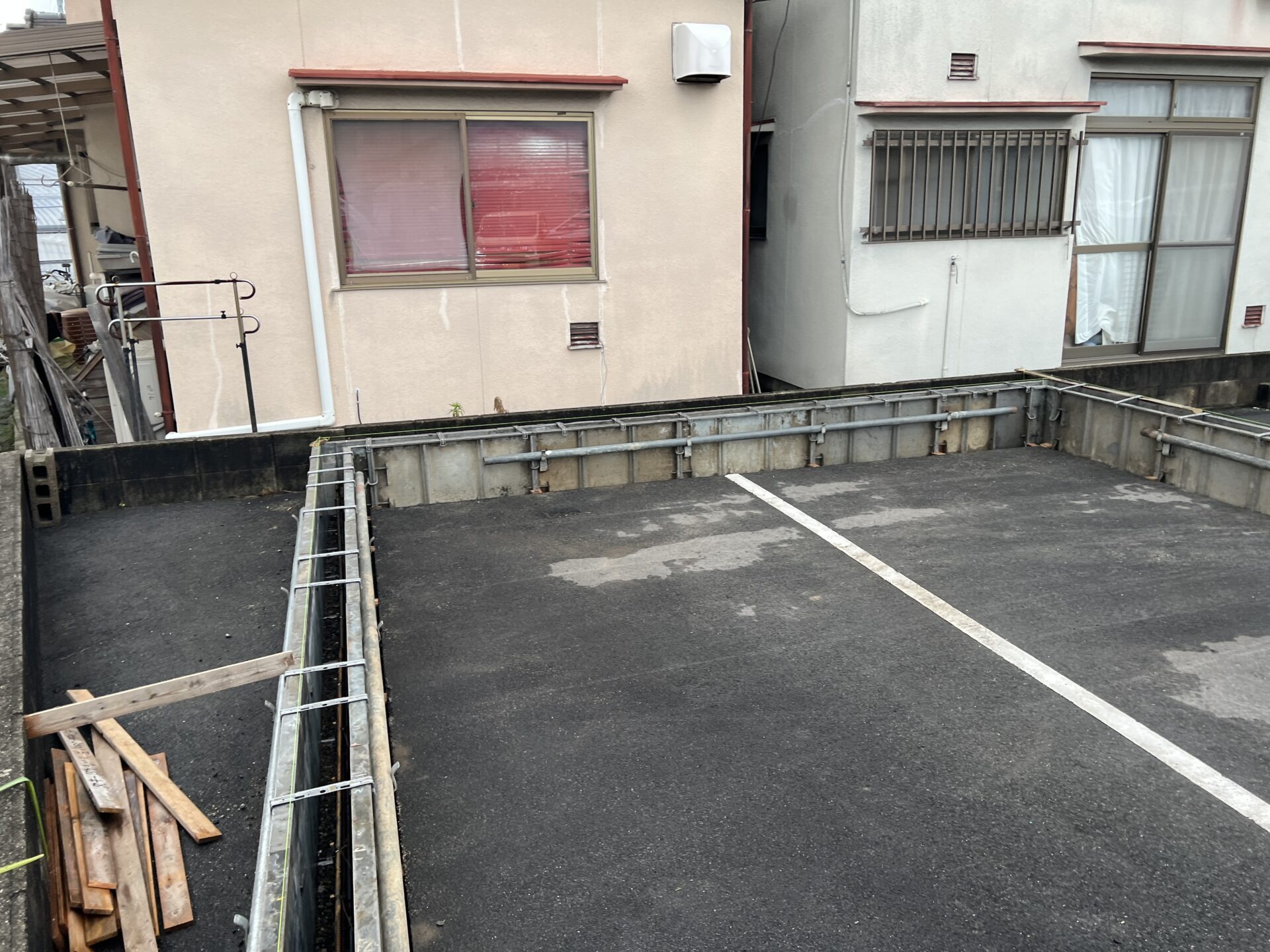 【駐車場】ガレージ新設工事