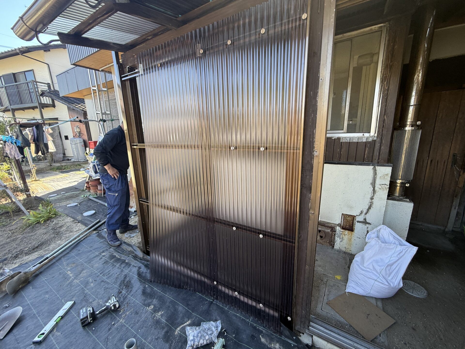 【一軒家】物置 補修工事