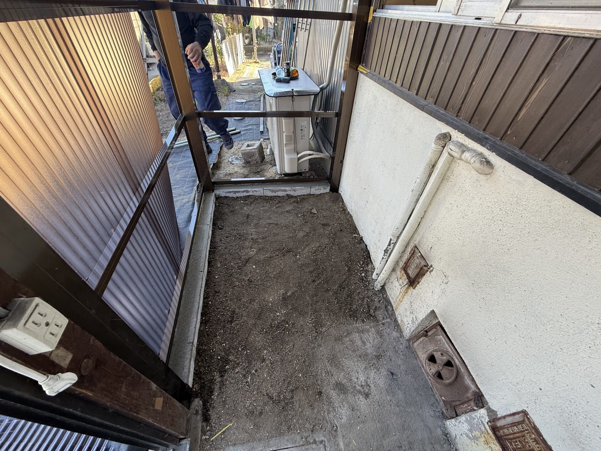 【一軒家】物置 補修工事