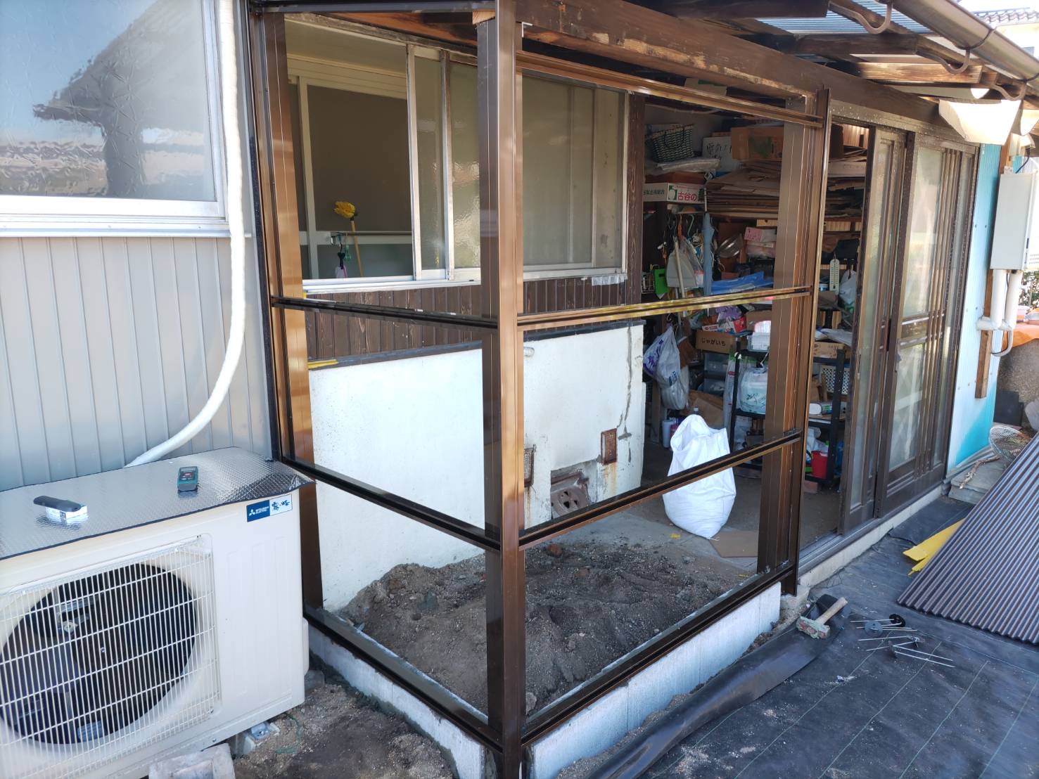 【一軒家】物置 補修工事