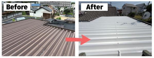 広島市でプレハブ・屋根塗装工事をご検討の方へ、プレハブ・屋根塗装工事事例を広島市に地域密着のクリーンハウス工業がご紹介します