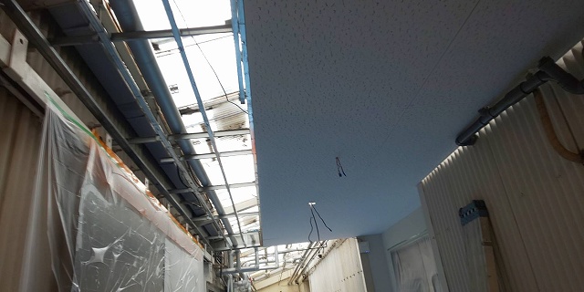 【工場】 天井改修工事（広島市中区南吉島）