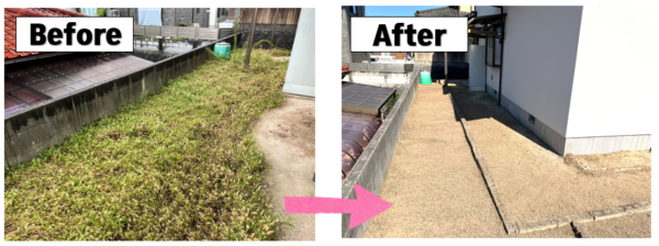 広島市で庭木剪定・雑草撤去工事をご検討の方へ、庭木剪定・雑草撤去工事事例を広島市に地域密着のクリーンハウス工業がご紹介します