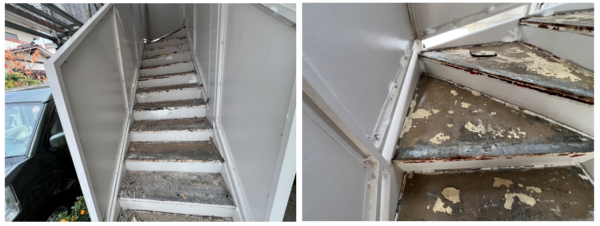 広島市で外部階段 改修工事をご検討の方へ、外部階段 改修工事事例を広島市に地域密着のクリーンハウス工業がご紹介します