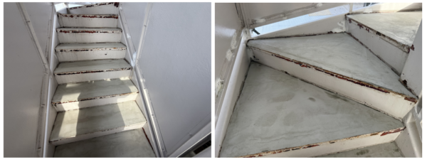 広島市で外部階段 改修工事をご検討の方へ、外部階段 改修工事事例を広島市に地域密着のクリーンハウス工業がご紹介します