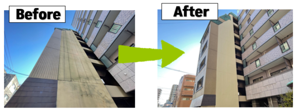 広島市で塗装工事をご検討の方へ、ビルの外壁塗装工事事例を広島市に地域密着のクリーンハウス工業がご紹介します