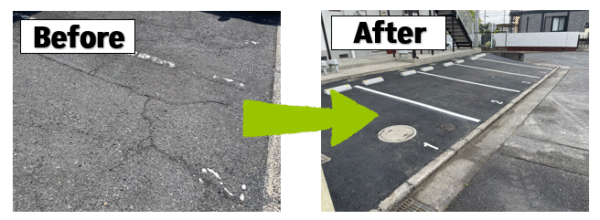 広島市で駐車場工事をご検討の方へ、アパートの工事事例を広島市に地域密着のクリーンハウス工業がご紹介します